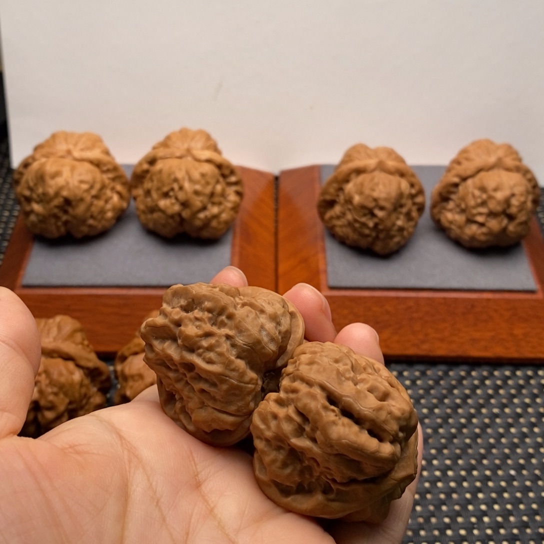 把件文玩核桃白茬边38左右