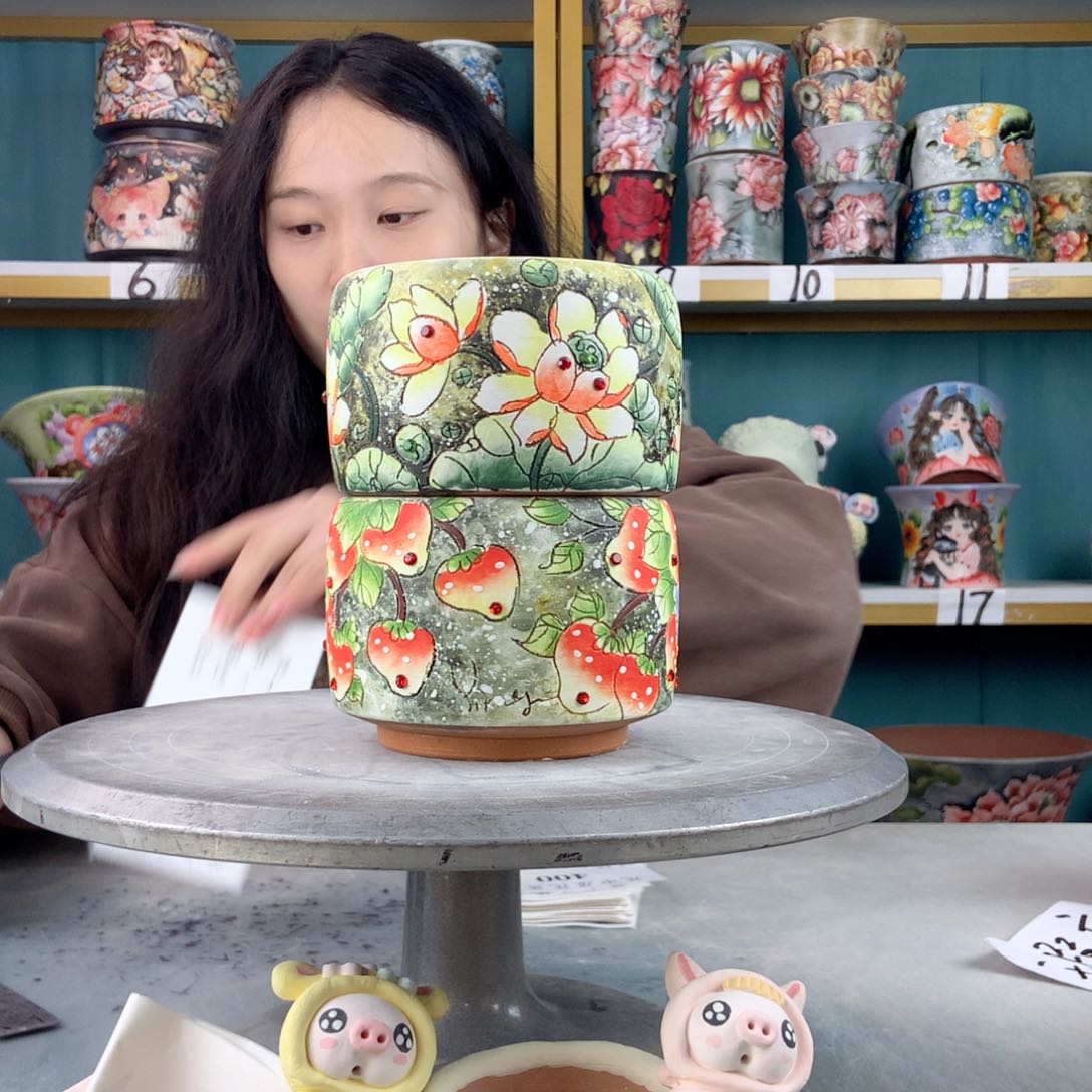 罐景德镇手工瑕疵399