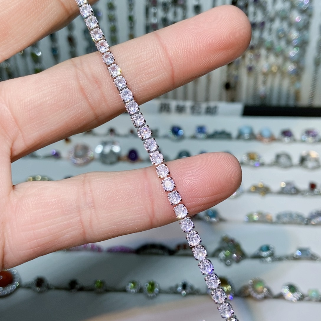 紫晶珠宝半成品银S925镶嵌