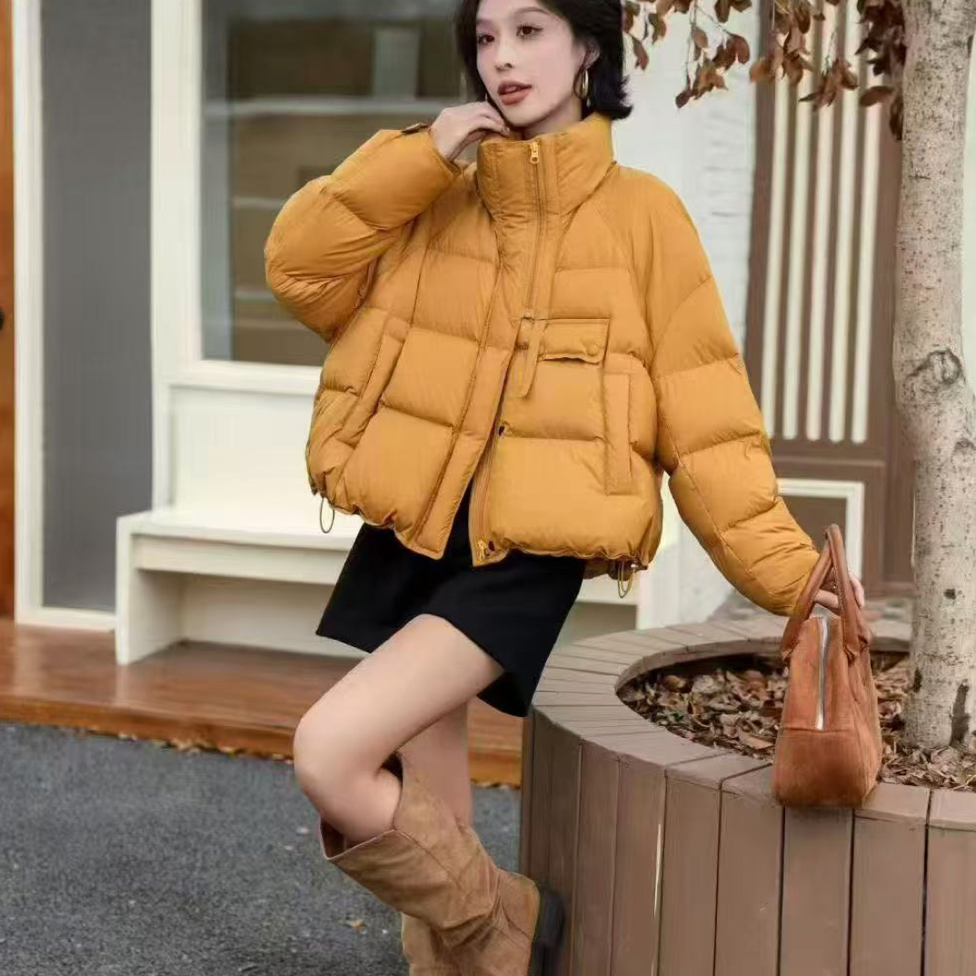 【罗罗严选】25B559拉链立领羽绒服（衣长60）