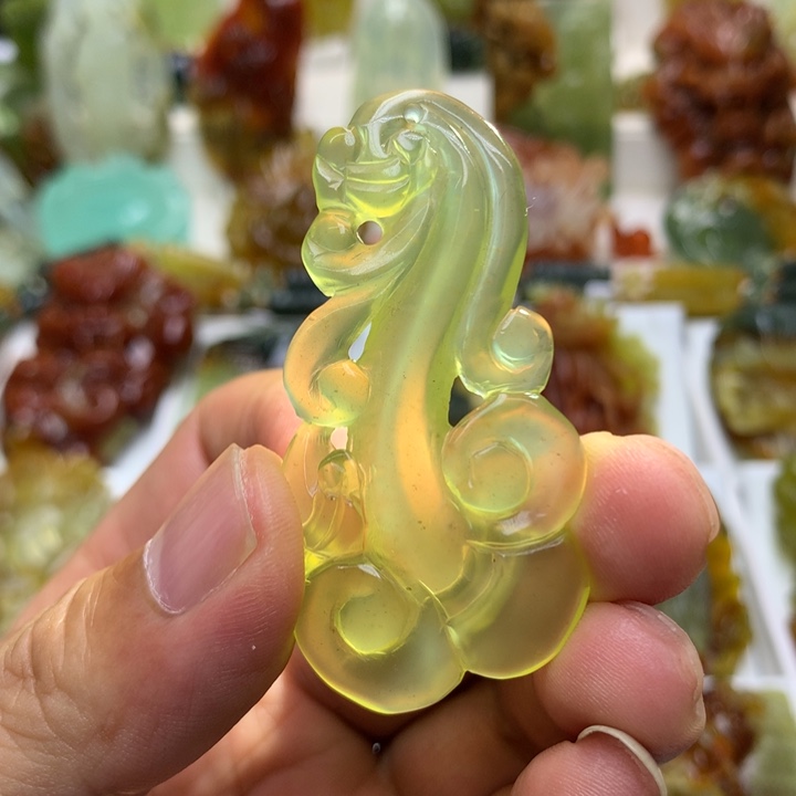 蛇纹石玉未镶嵌珠宝半成品