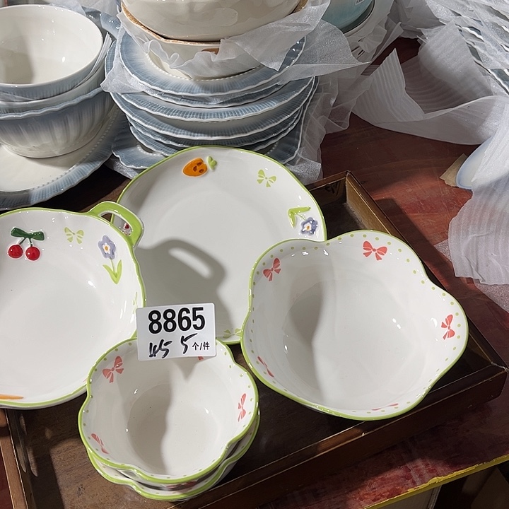 瓷微瑕外贸餐具8865