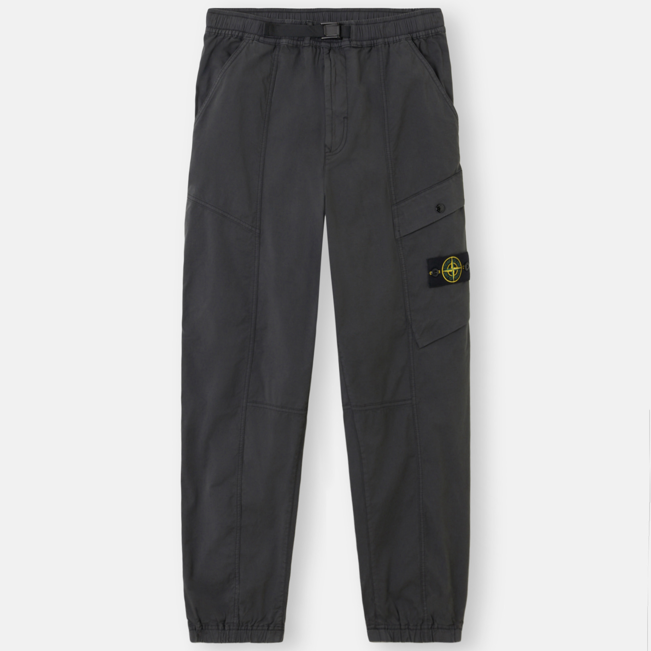 未使用 STONE ISLAND Ss25/工装束脚裤松紧腰徽章款 310001