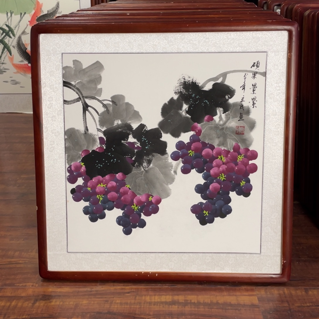 国画带框尺寸63*63厘米