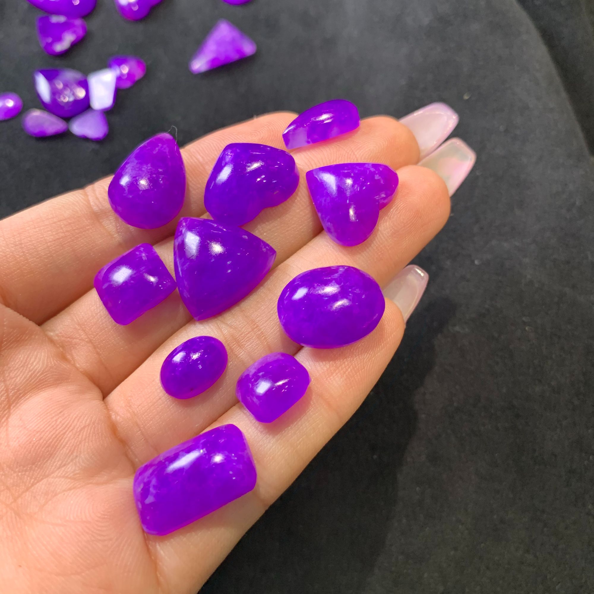 【娘娘甄选】凝胶紫舒俱来裸石多样性发一