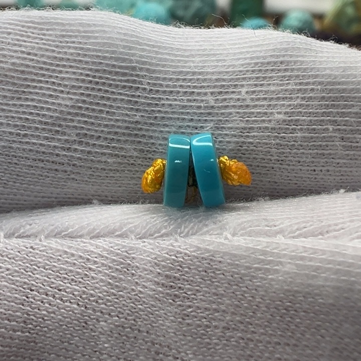 绿松石未镶嵌隔片6.5