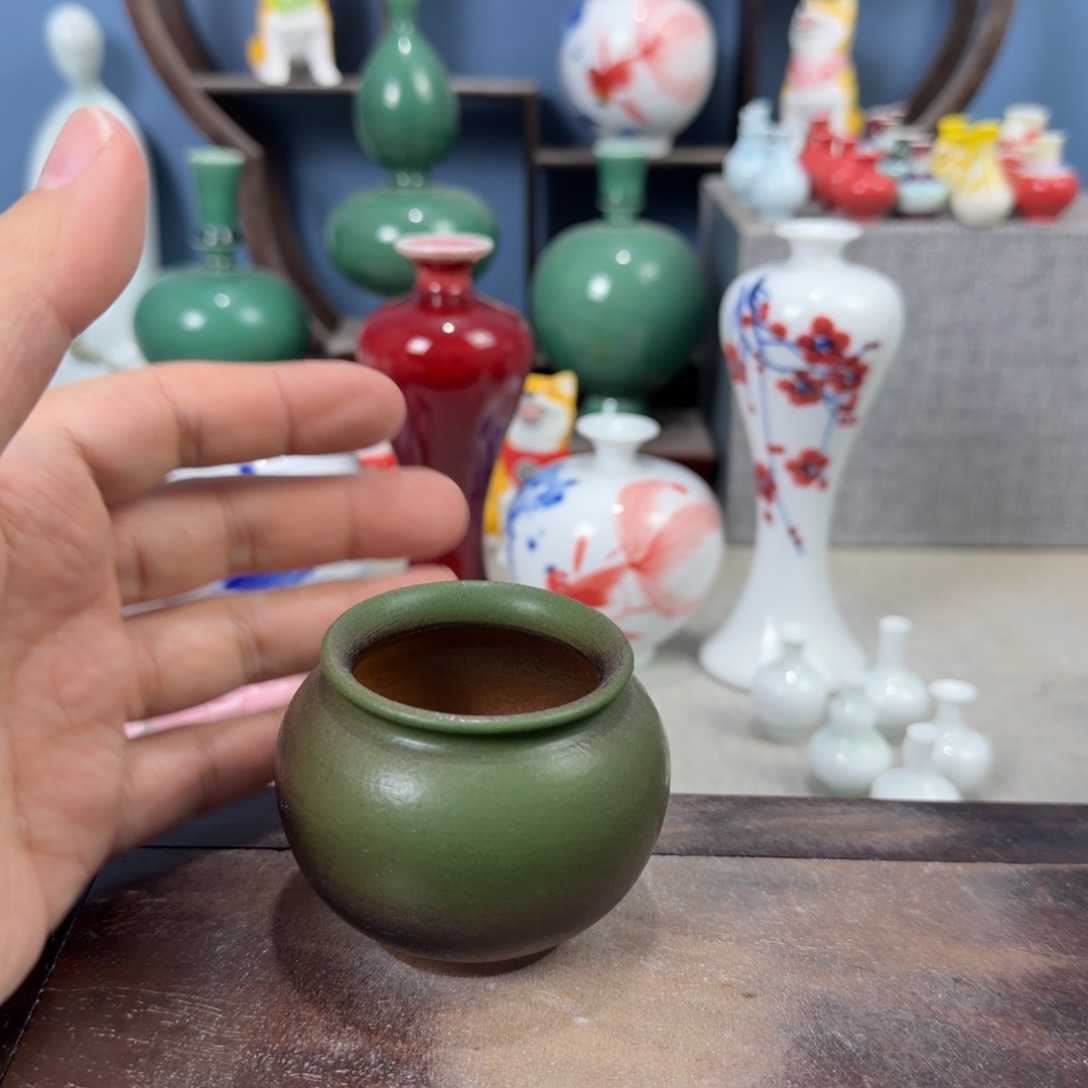 陶瓷手工小花器摆件