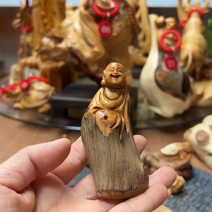 柏木把件崖柏摆件