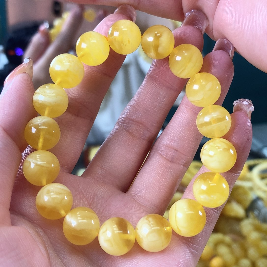 未镶嵌琥珀珠宝奇石可*