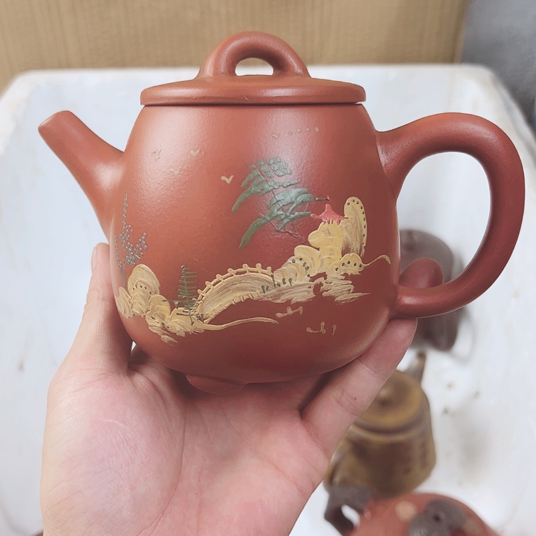 茶壶紫砂宜兴原矿紫砂壶400毫升