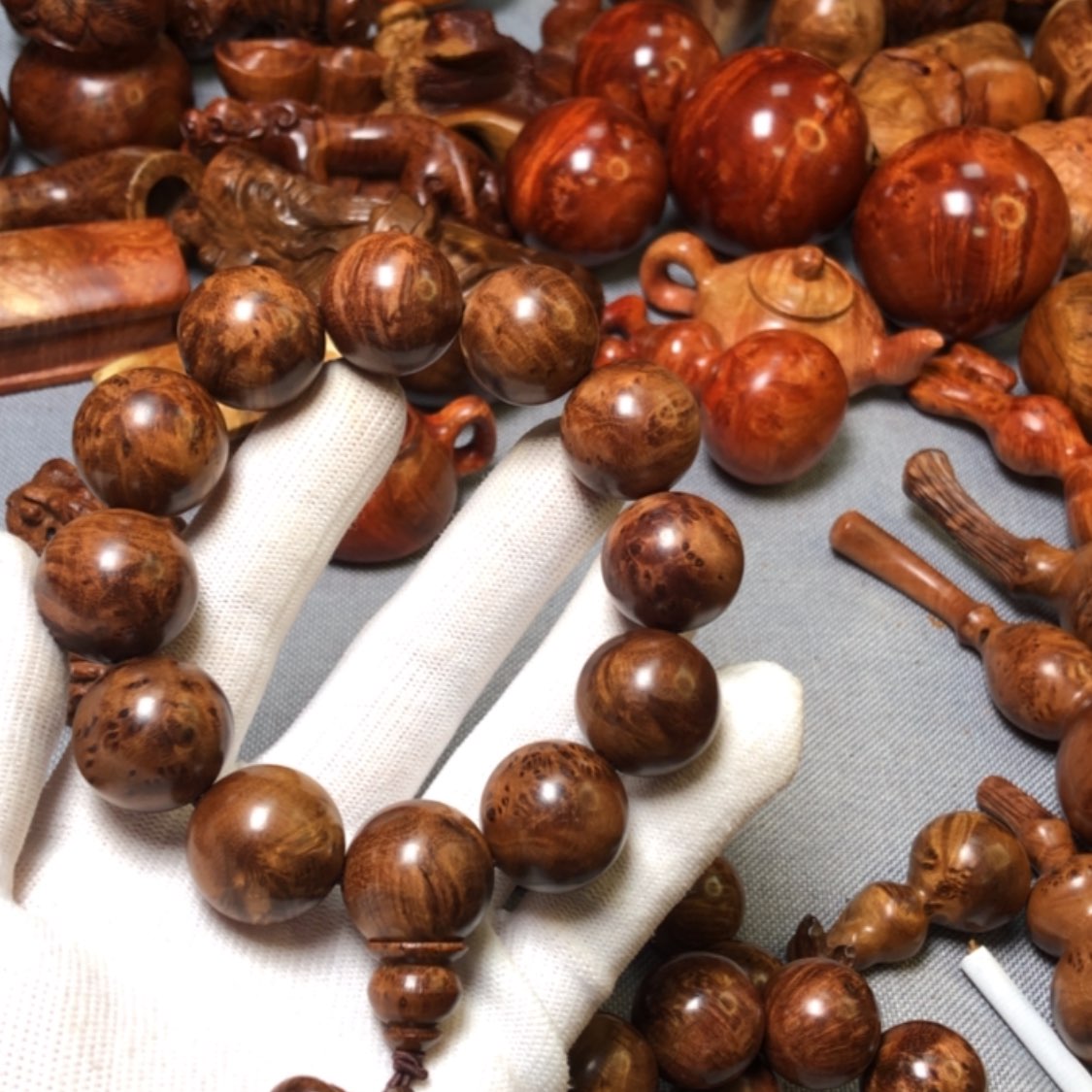 【闪购商品】木爱*麻梨疙瘩火琉璃手把件