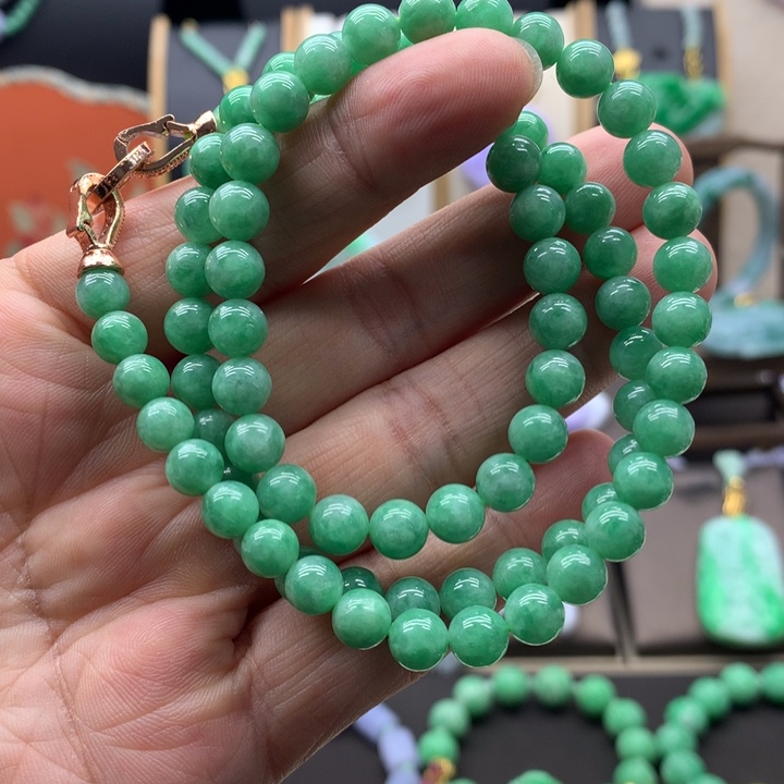 翡翠未镶嵌项链翡翠项链