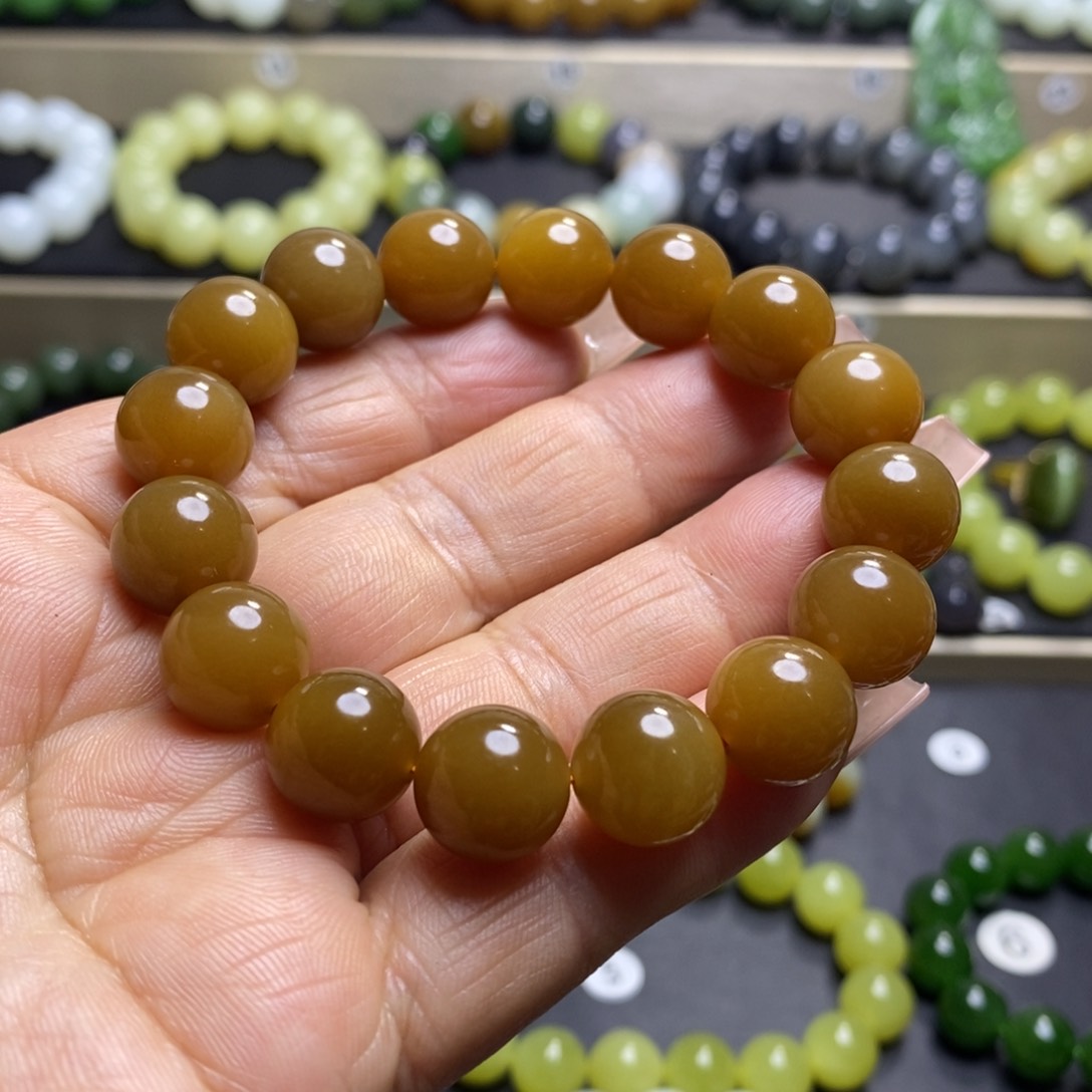 和田玉手串未镶嵌