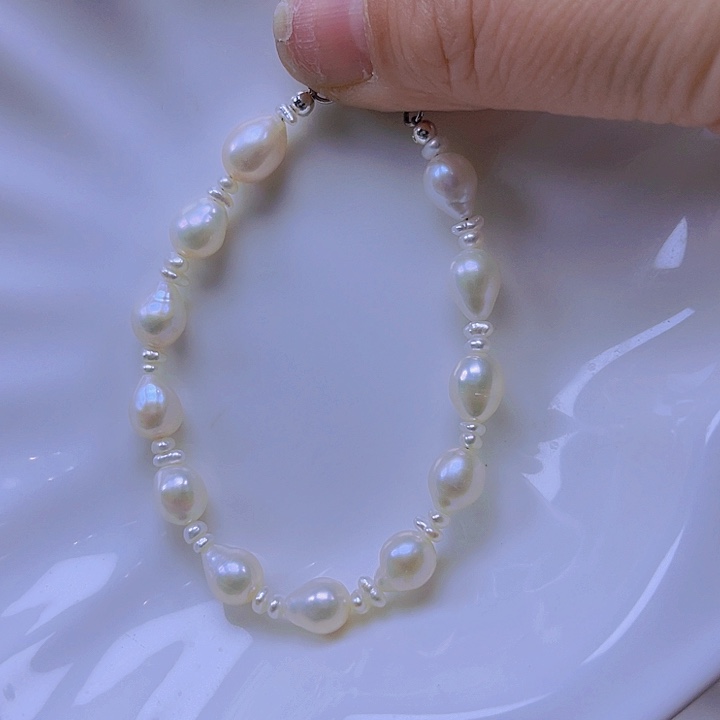 淡水珍珠手绳合金