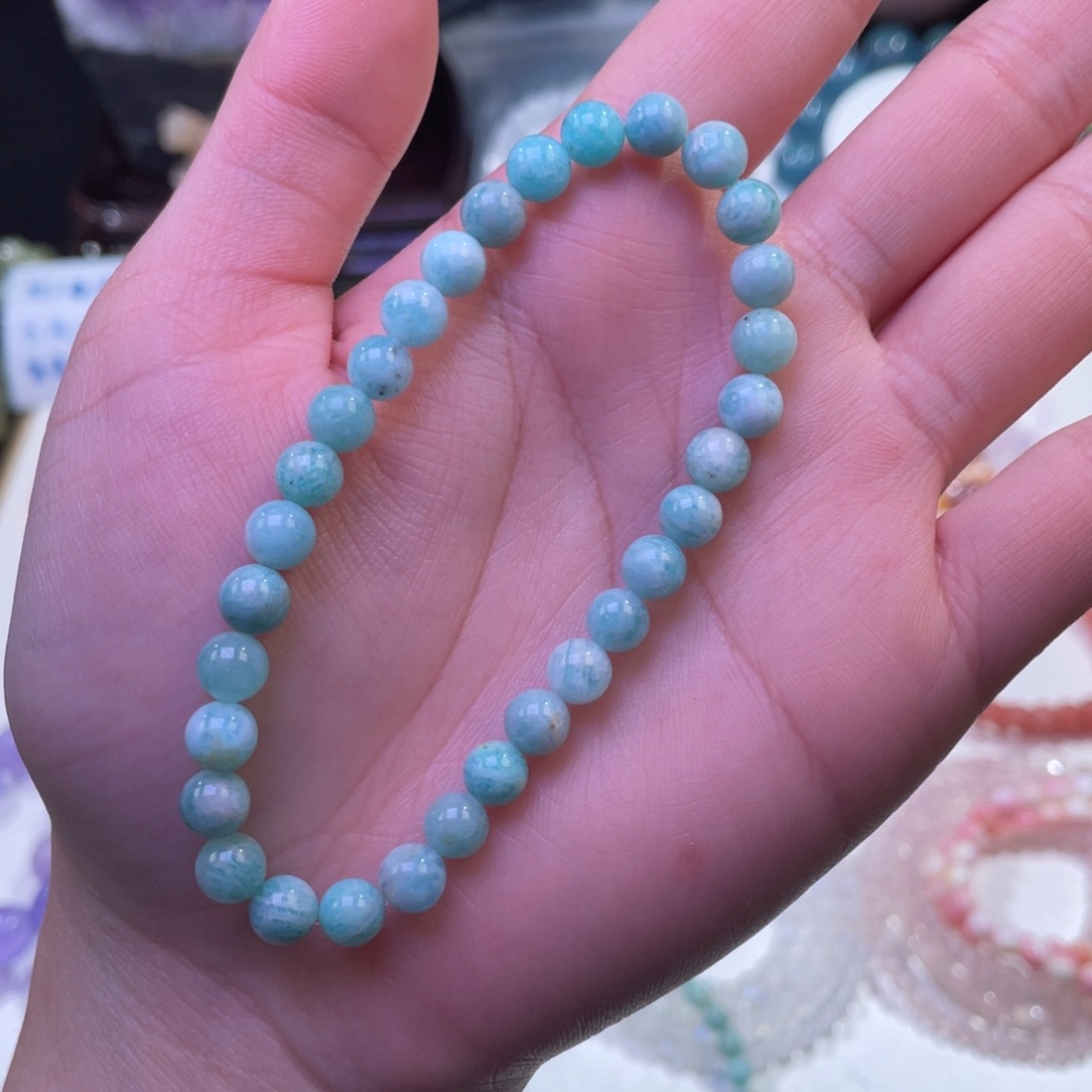 未镶嵌手链水晶虹天河石6mm