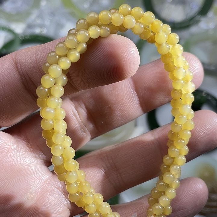 和田玉（糖玉）手串未镶嵌