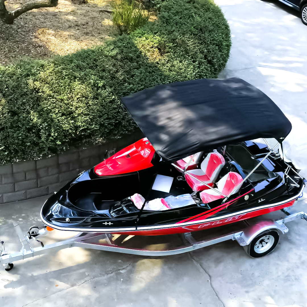 游艇厂家直销4.6米玻璃钢快艇 运动快艇 水上高速快艇 双层豪华艇