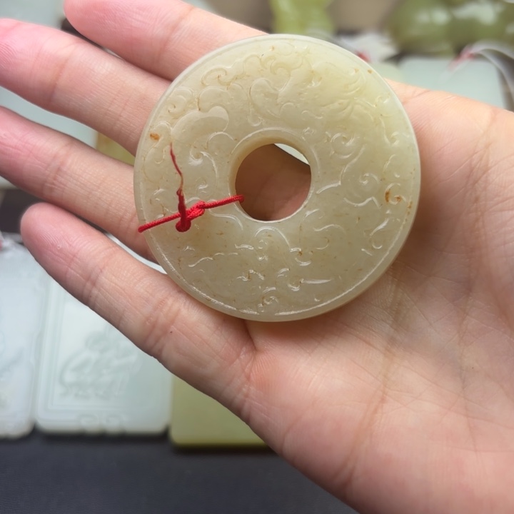 山***4和田玉未镶嵌挂件