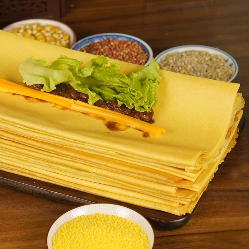 手工纯粗粮发酵玉米红枣小米黑米高粱煎饼山东特产营养无添加即食