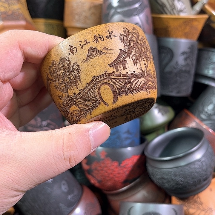 茶杯紫砂全手工紫砂主人杯