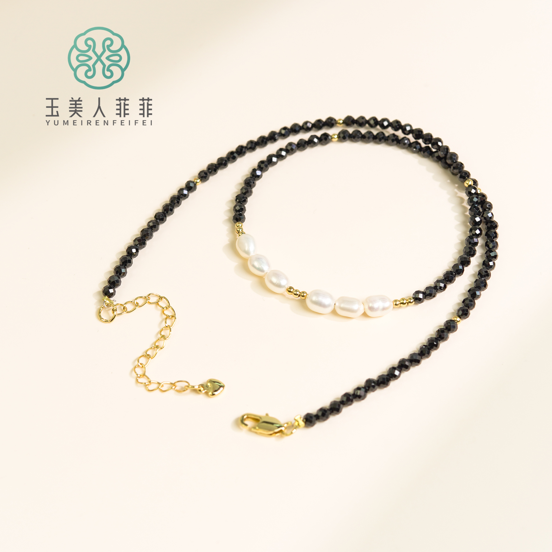 爽爽推荐*S925黑尖晶项链约3mm