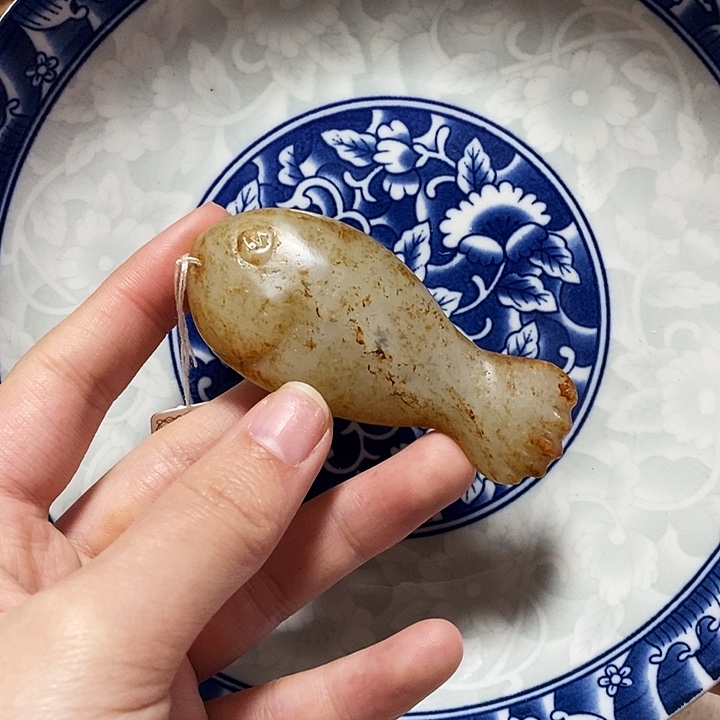 瓷片瓷片 瓷器 摆件1个