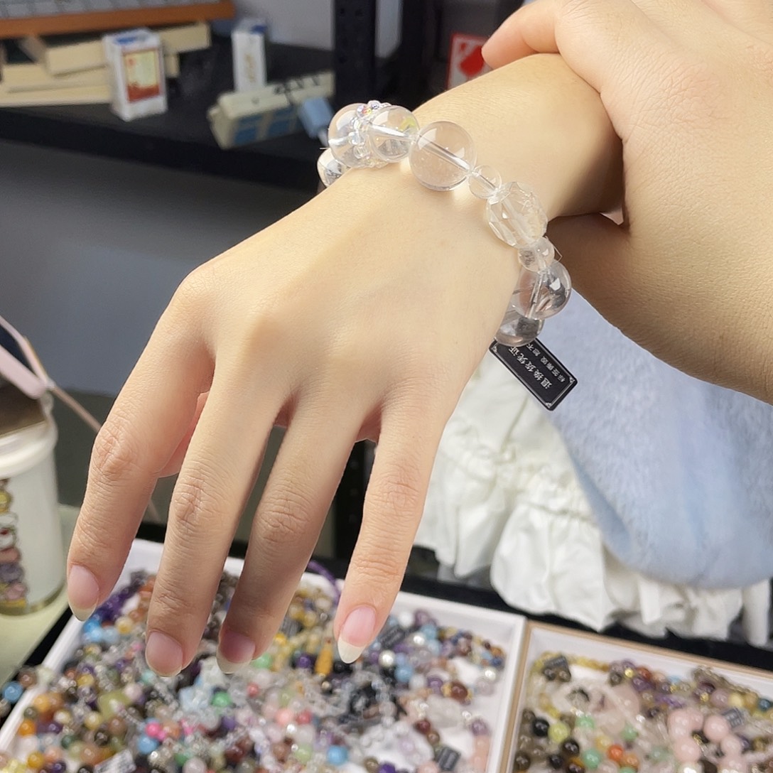 水晶银S925镶嵌手链