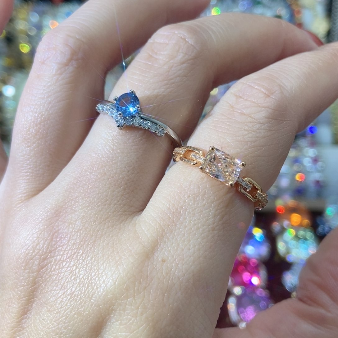 66锆石（处理）戒指