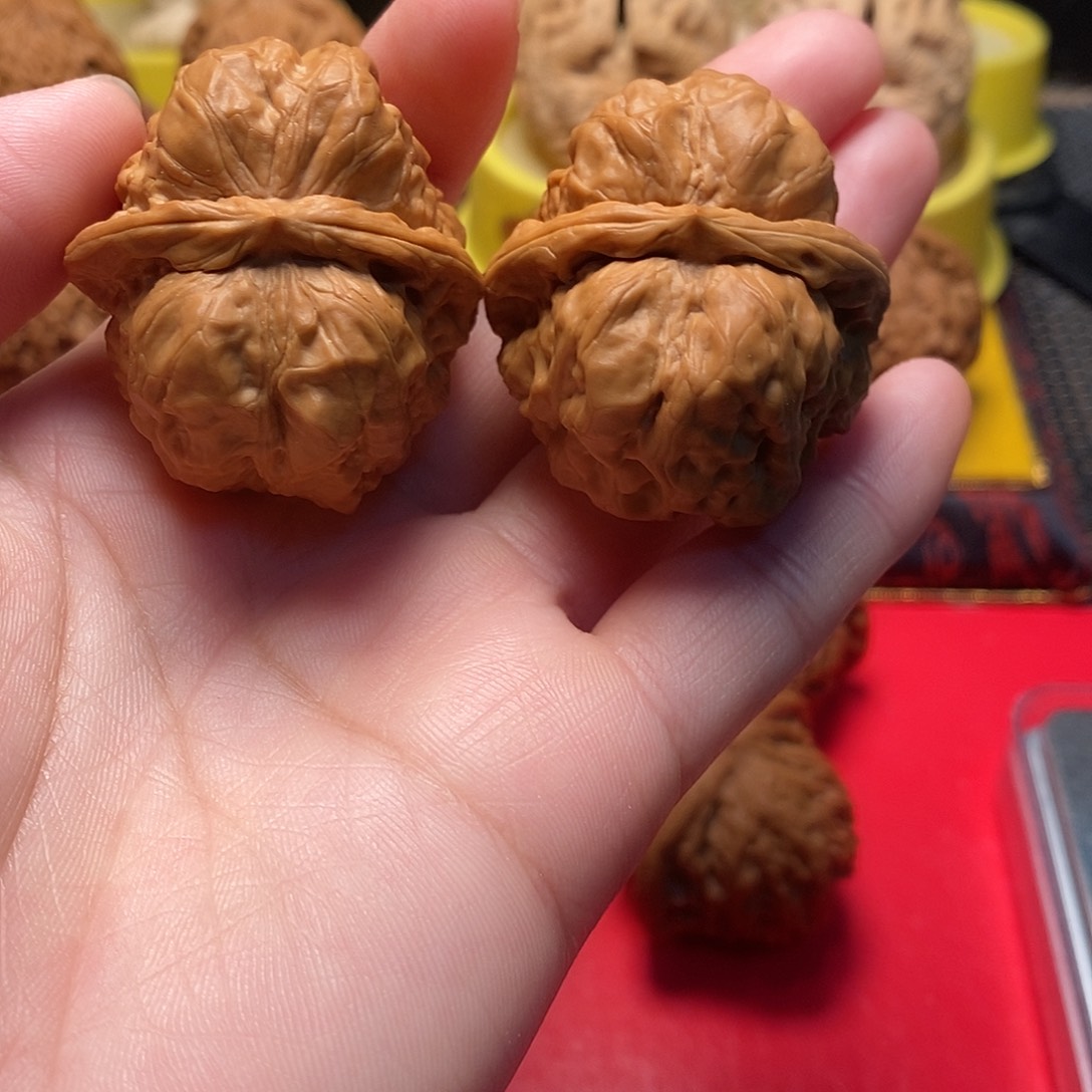 文玩核桃把件玄**士蛤蟆头放漏