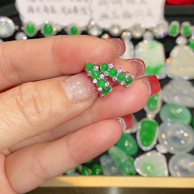 【闪购商品】未镶嵌翡翠耳饰天然翡翠