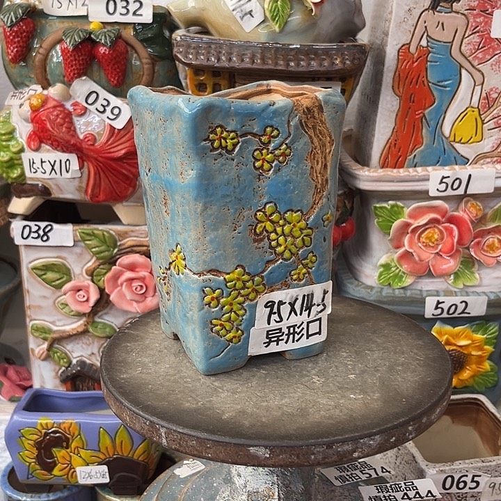 粗陶材质多肉花盆