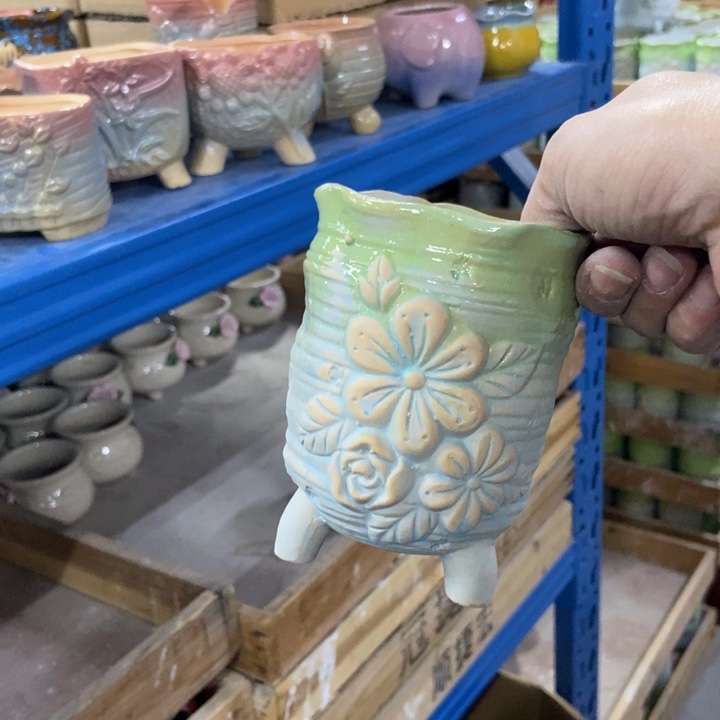 陶瓷花盆单场满9.9发9*12