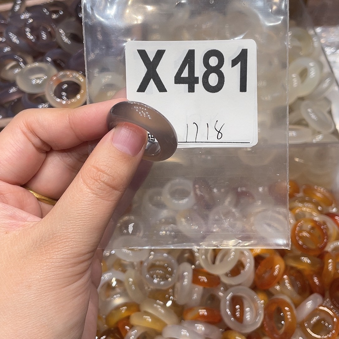 玛瑙/玉髓未镶嵌戒指481