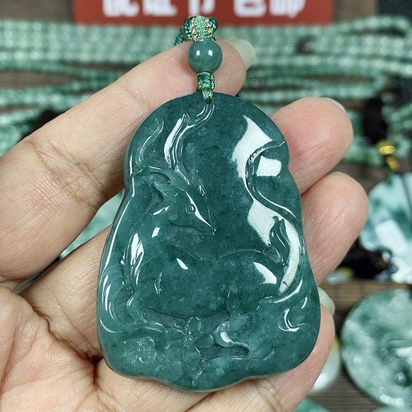 【闪购商品】翡翠颈饰未镶嵌玉吊坠翡翠玉一路有你一路相伴