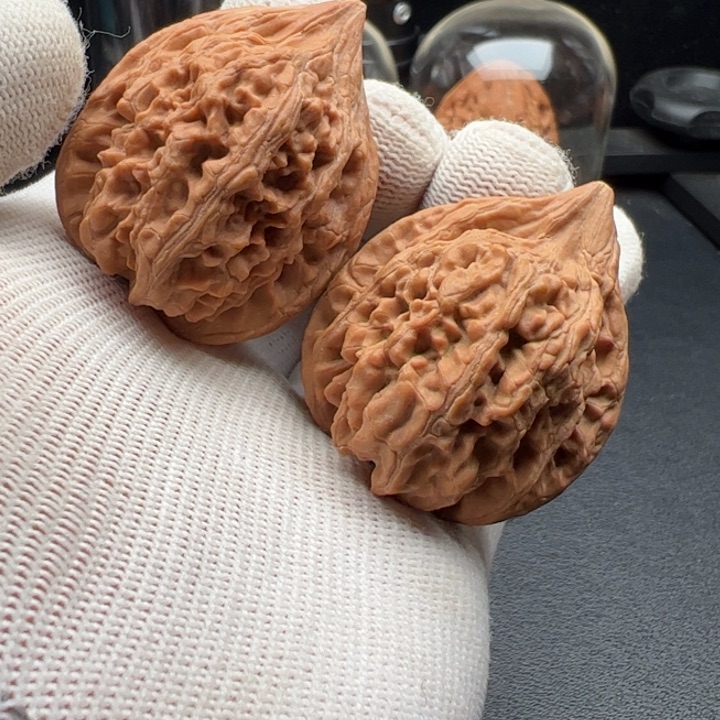 文玩核桃把件37小大沽石