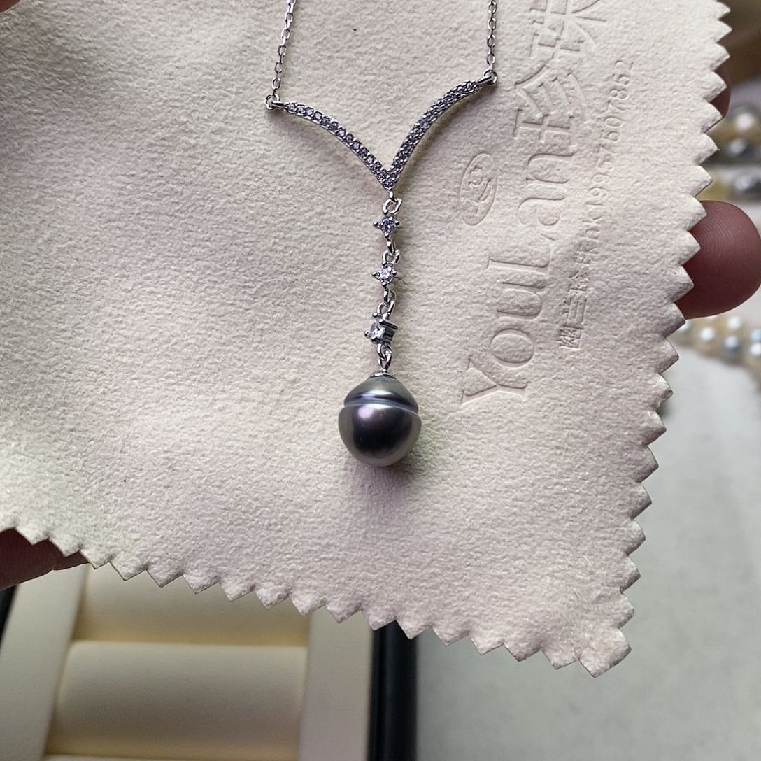 海水珍珠颈饰银S925镶嵌