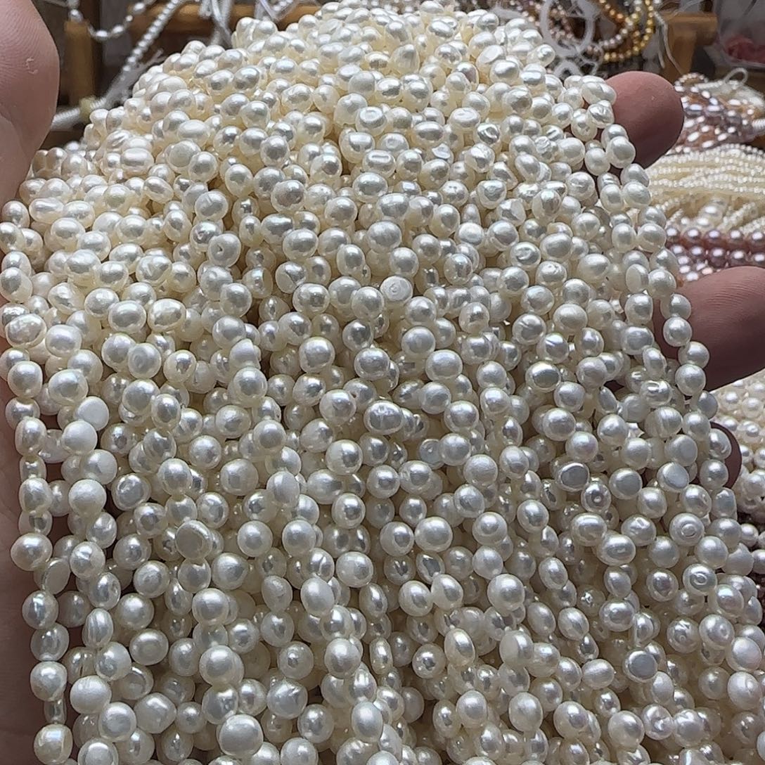 半成品淡水珍珠未镶嵌花链