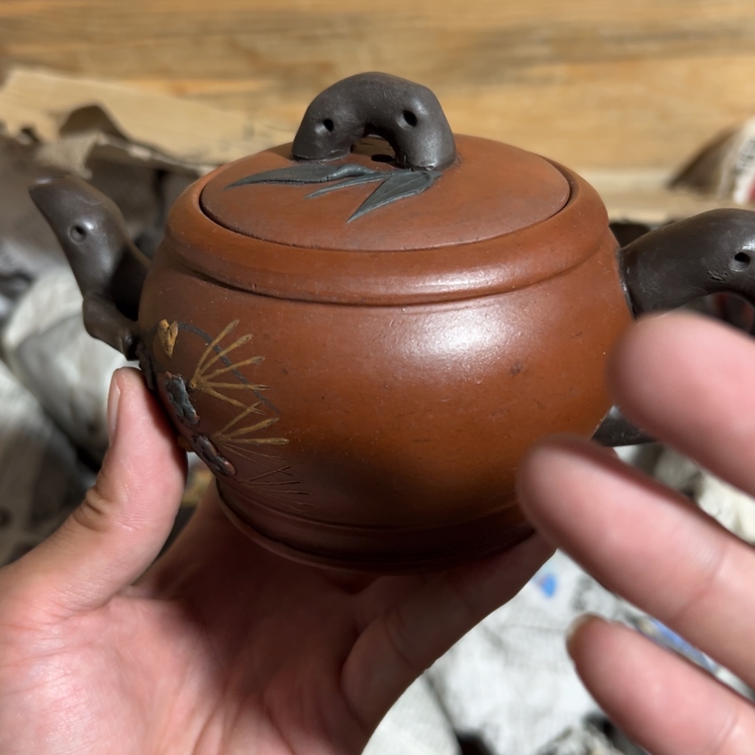 紫砂茶壶老厂紫砂壶一件！