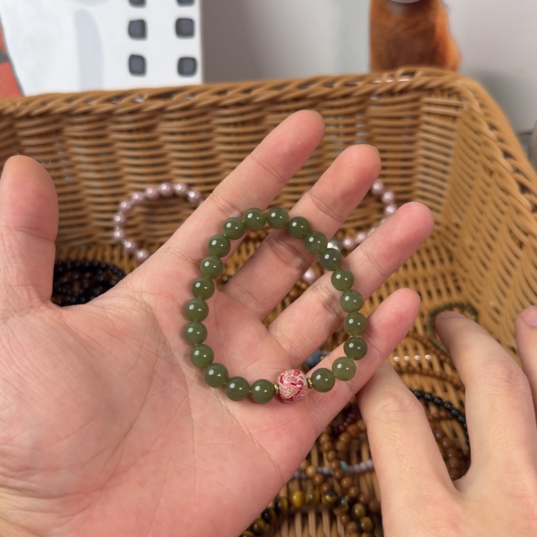 和田玉（糖玉）手链未镶嵌