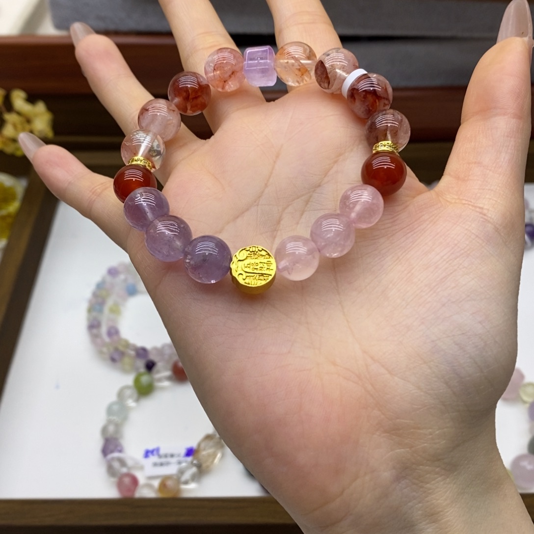 水晶手链未镶嵌多宝