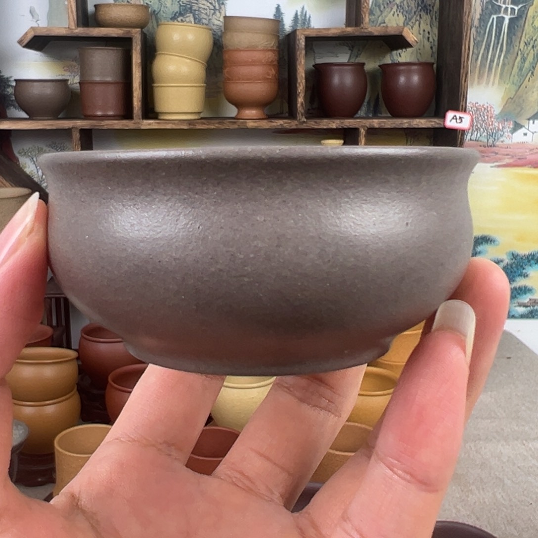 紫砂茶杯拙器甄选，纯原本矿。