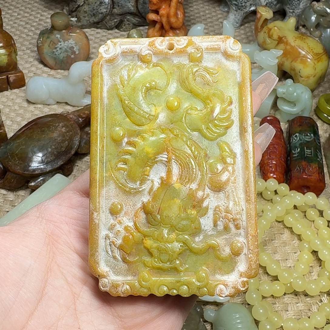白玉菩提吊坠挂件