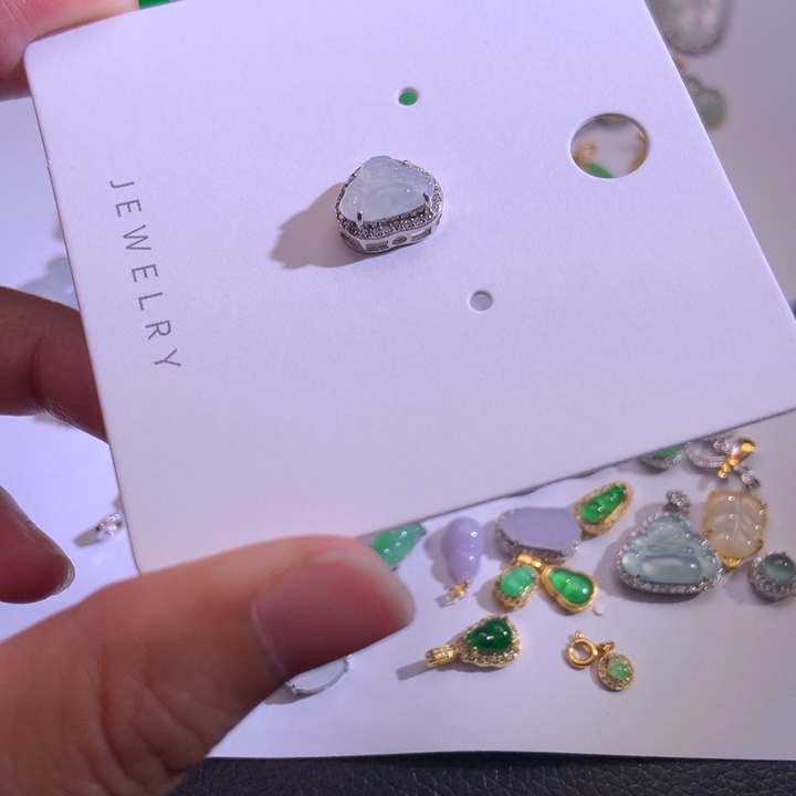 翡翠银S925镶嵌颈饰