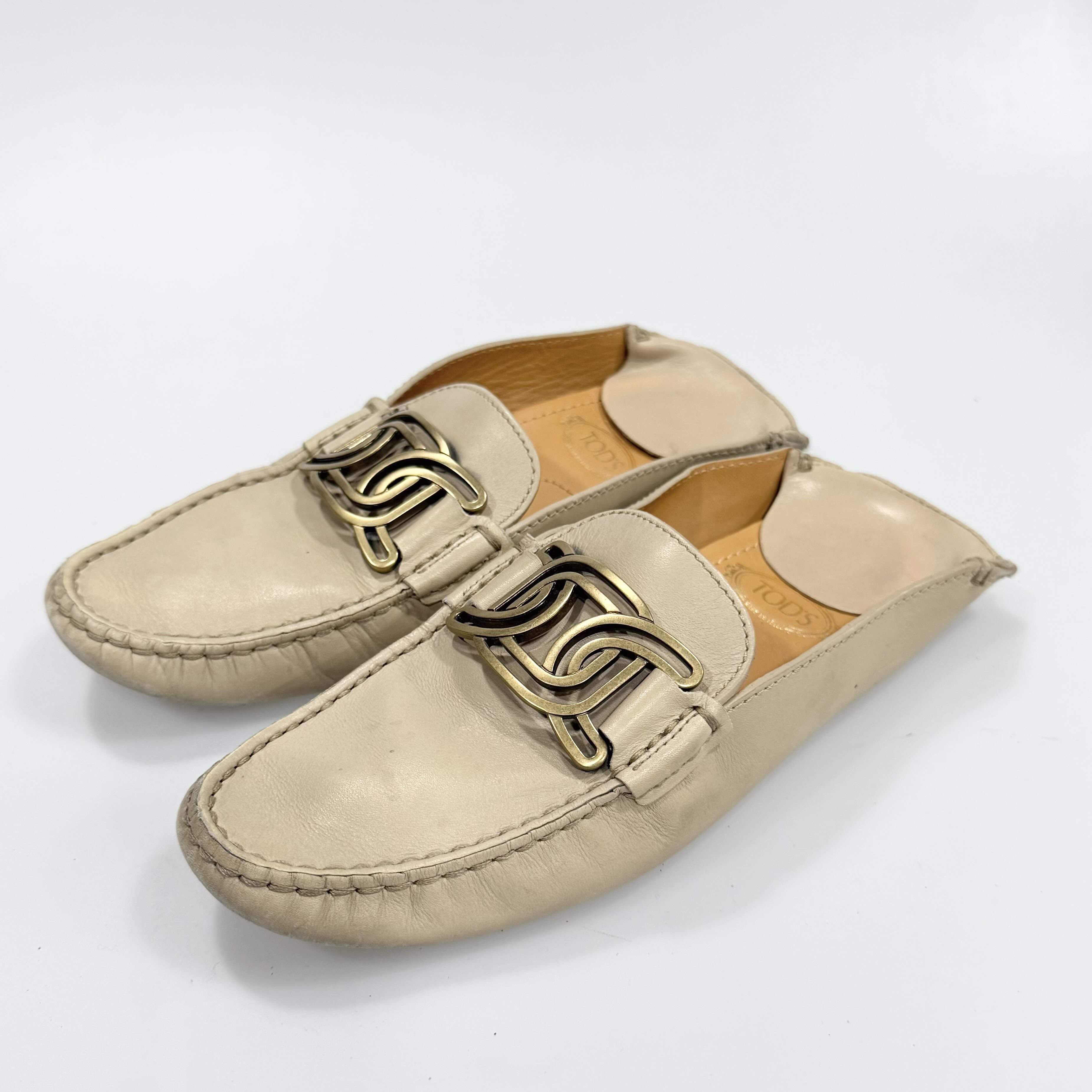 95新 TOD’S/托德斯 35码TOD'S 豆豆半托穆勒鞋95新