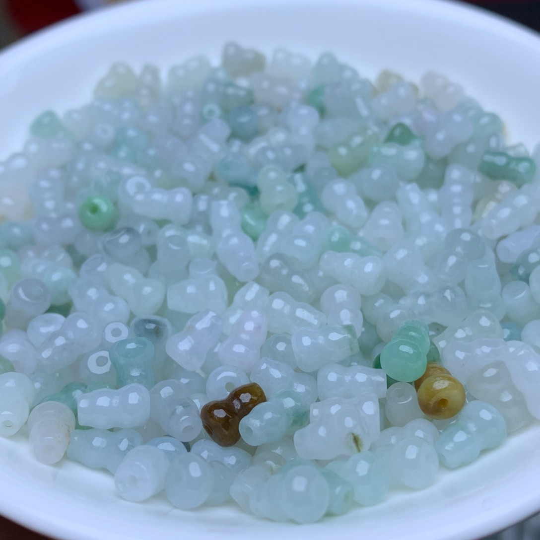 【闪购商品】翡翠手链未镶嵌卡5乘7.4冰葫芦50个