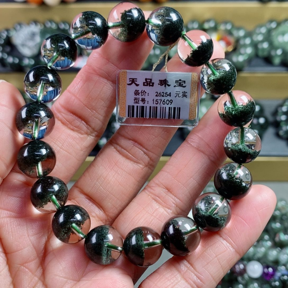 水晶手链未镶嵌绿幽灵手链157609