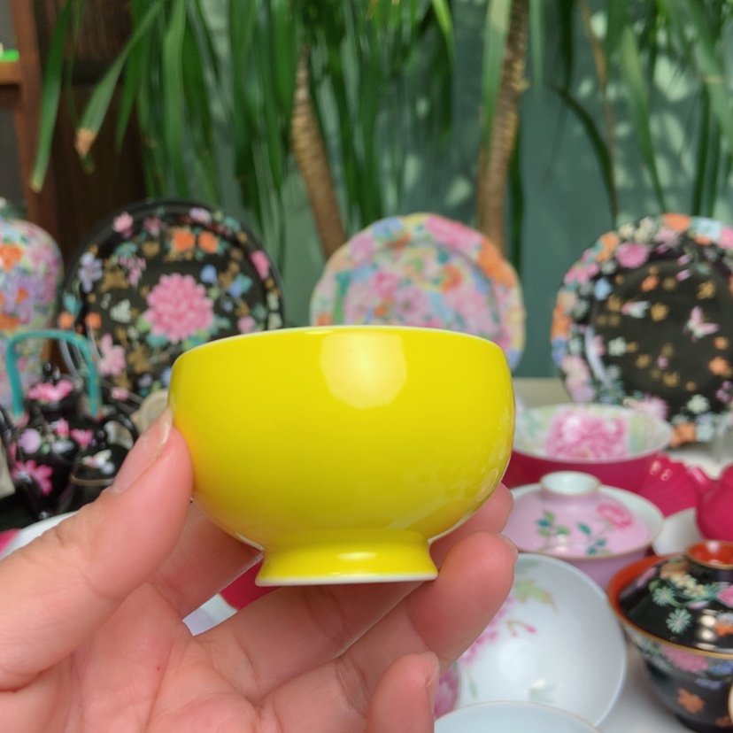 【闪购商品】柠檬黄杯子景德镇