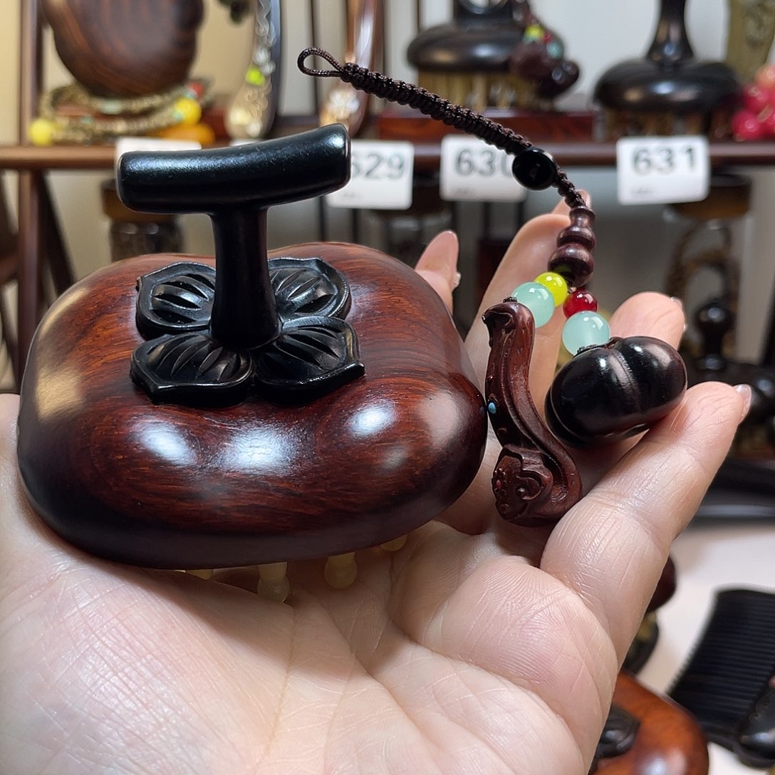 若***铭紫檀事事如意28齿