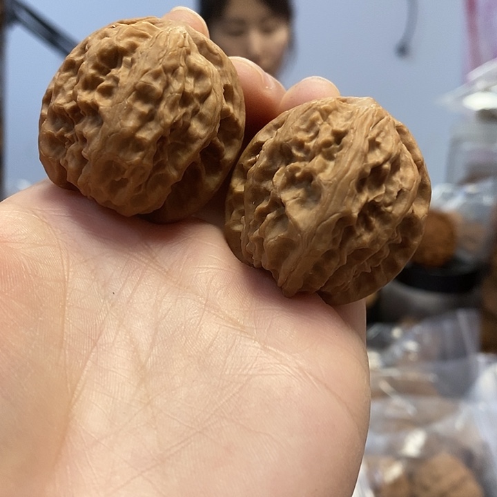 把件文玩核桃37蜡皮野狼练手