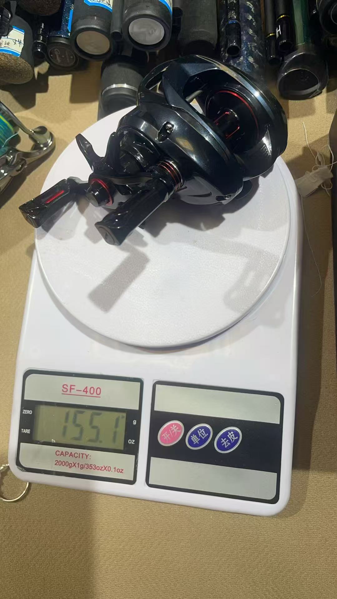 轴承金属摇臂带卸力报警远投水滴轮适合打黑钓鱼打黑水滴轮